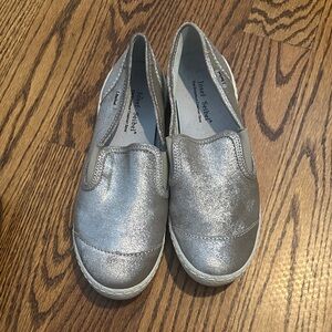 Josef Seibel Women’s Silver Glitter Slip-On Sneakers